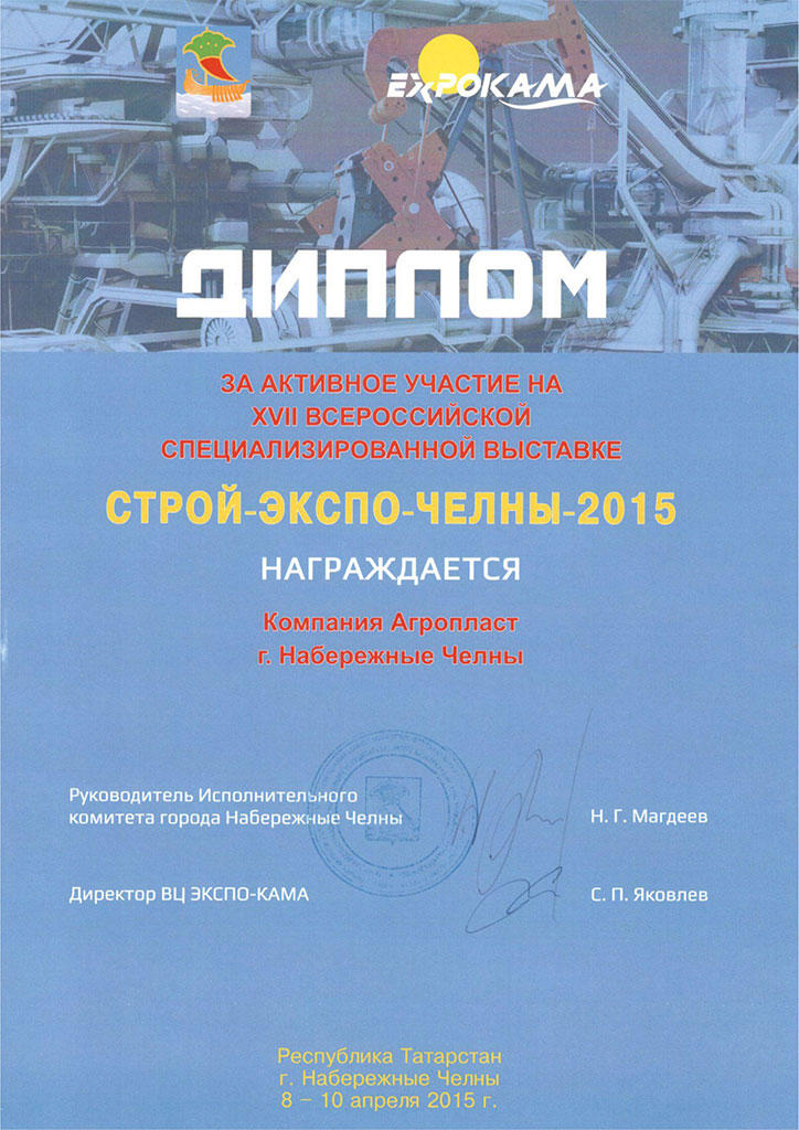 Диплом СТРОЙ-ЭКСПО-ЧЕЛНЫ-2015